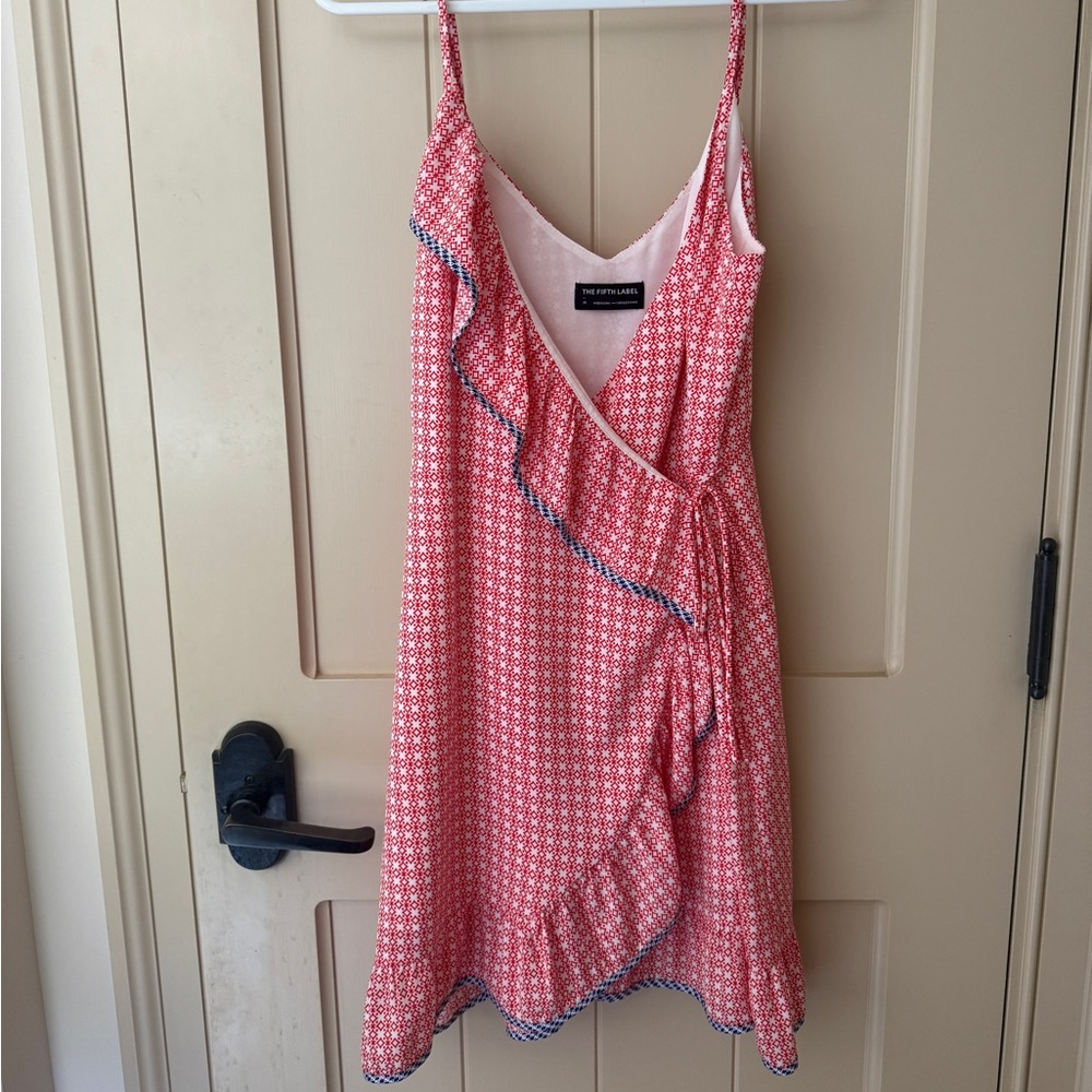 Fifth Label Red Patterned Wrap Dress